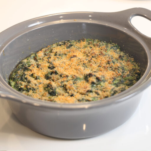 creamed spinach gratin (oyster)
